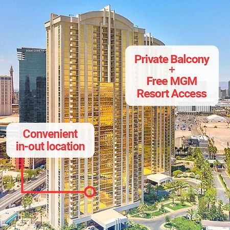 Lady Luck'S Vista - Private Balcony - Full Kitchen - Two Full Baths - Jetted Tub - Full Mgm Grand Resort Access W No Resort Fee At Mgm Signature Las Vegas Kültér fotó